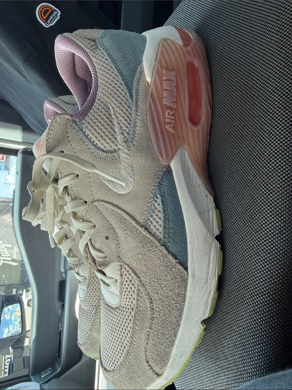 Nike Air Women's Pastel Pink & Light Gray Suede Athletic Sneakers